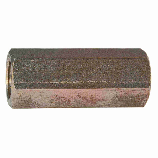 Coupling Nut, 5/8"-18, 18-8 Stainless Steel, Not Graded, 2-1/8 in Lg, 2 PK